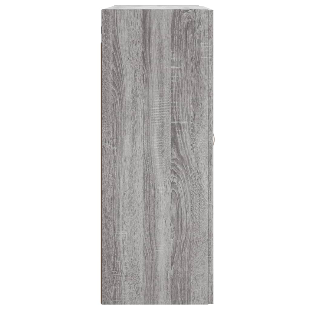 Wandkast 69,5x34x90 cm bewerkt hout eikenkleurig