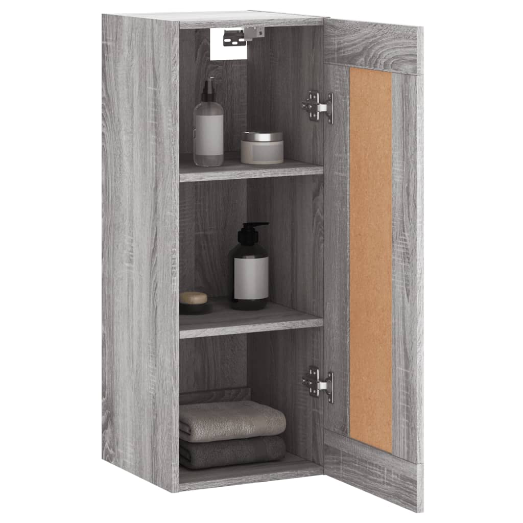 Wandkast 34,5x34x90 cm bewerkt hout