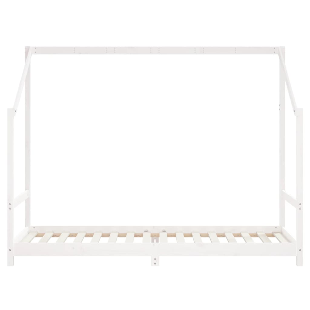 Kinderbedframe 2x(90x190) cm massief grenenhout