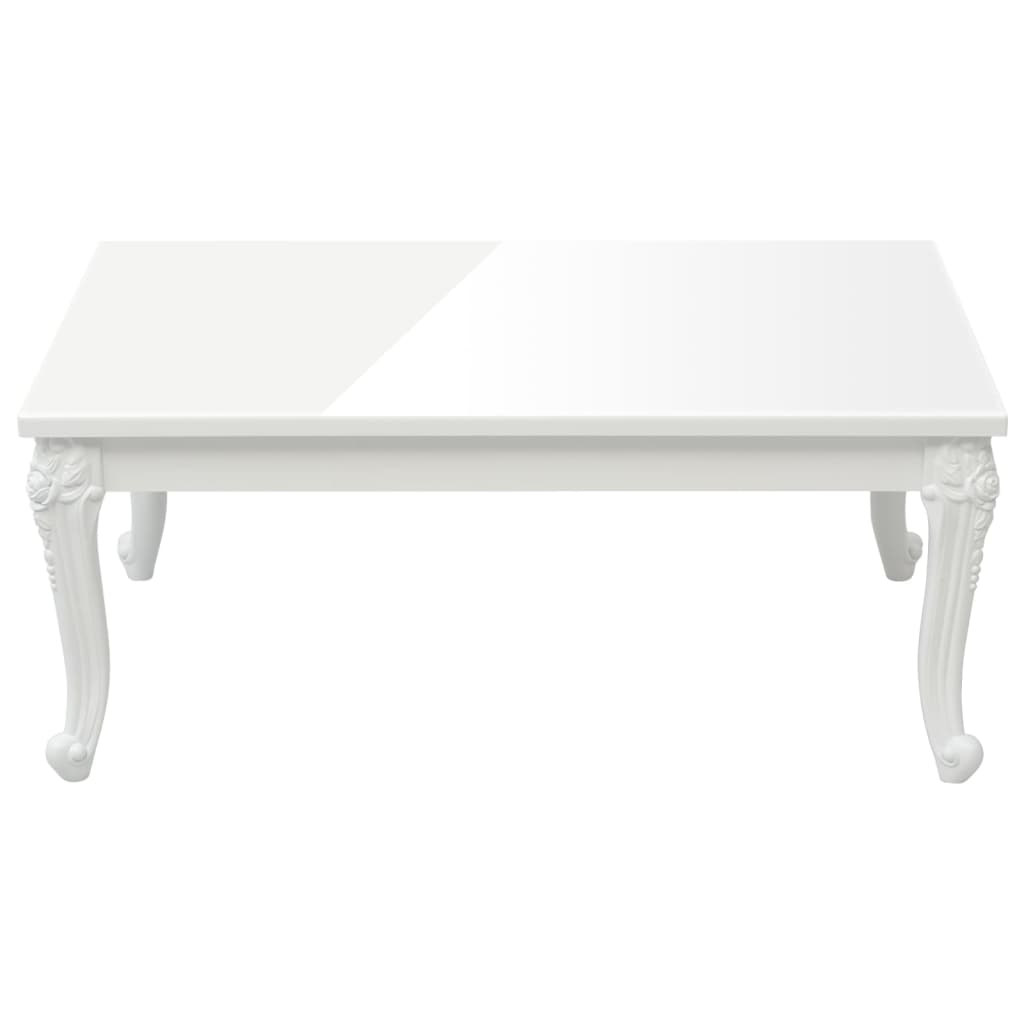 Salontafel 100 x 60 x 42 cm hoogglans wit