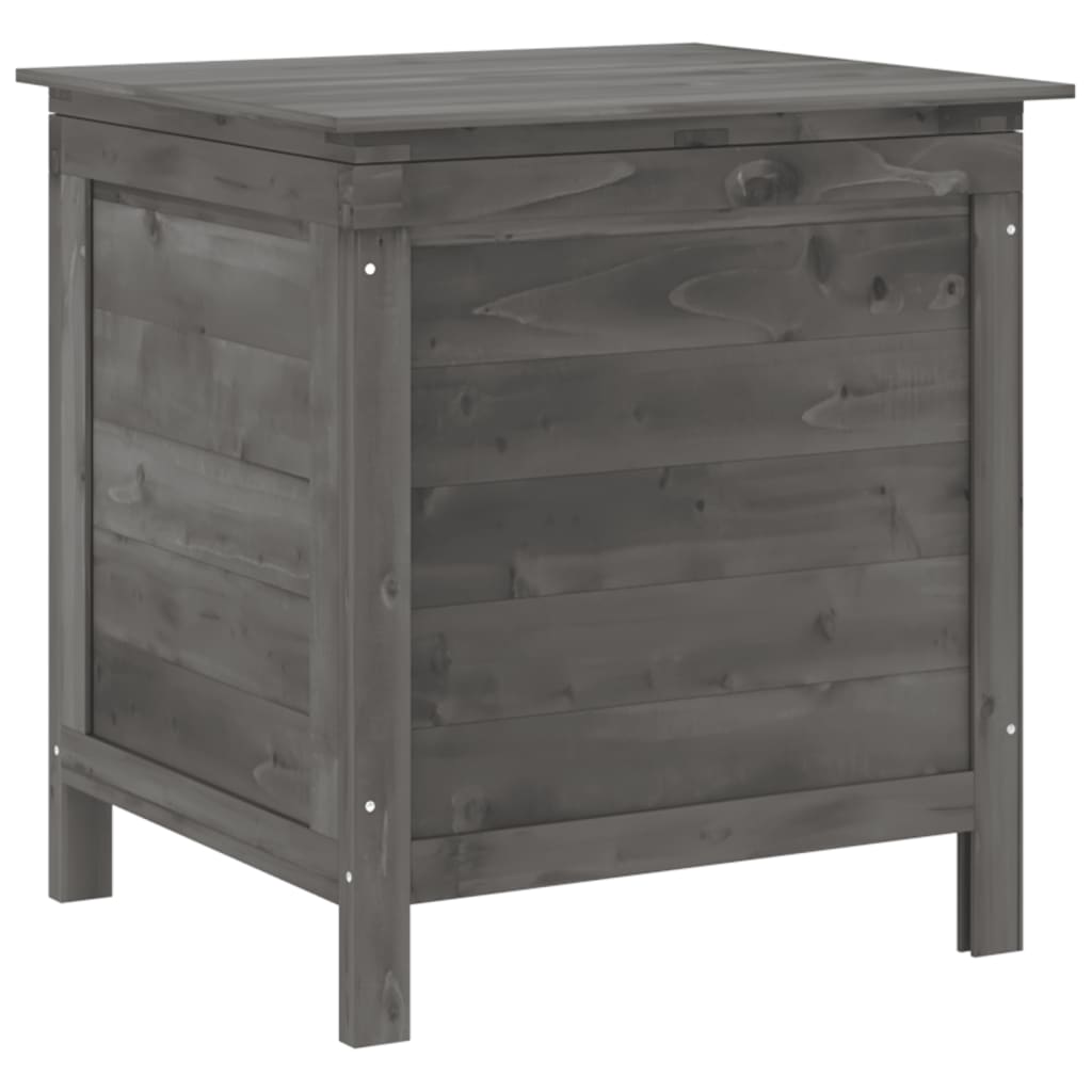 Coffre de jardin 150x50x56,5 cm en bois de pin massif, anthracite