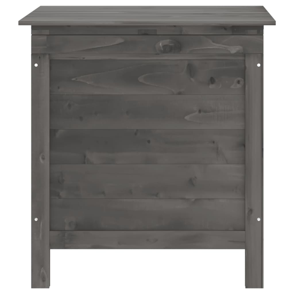 Coffre de jardin 150x50x56,5 cm en bois de pin massif, anthracite