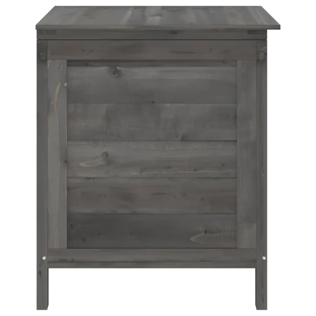 Coffre de jardin 150x50x56,5 cm en bois de pin massif, anthracite