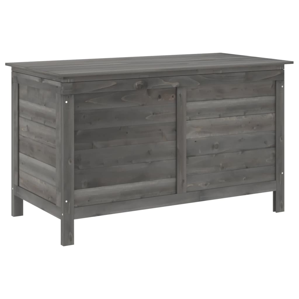 Coffre de jardin 150x50x56,5 cm en bois de pin massif, anthracite