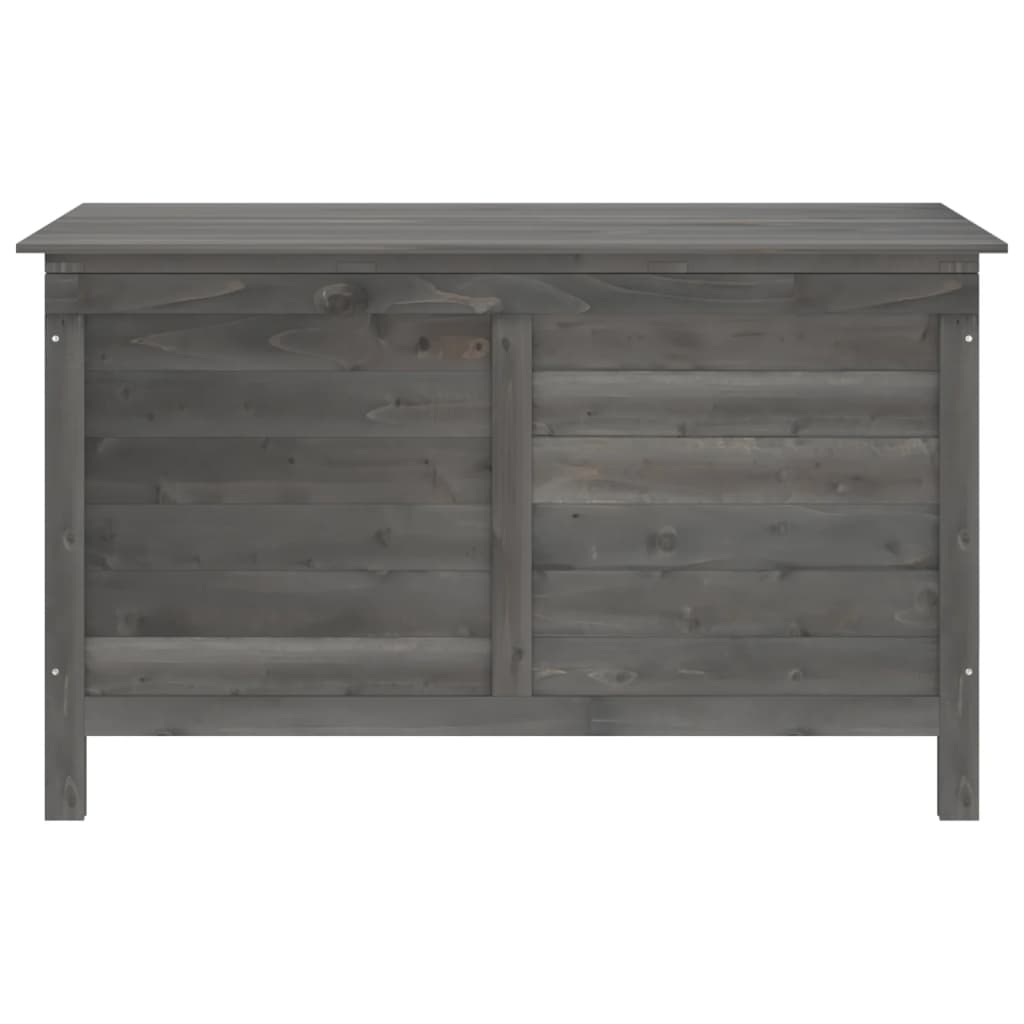 Coffre de jardin 150x50x56,5 cm en bois de pin massif, anthracite