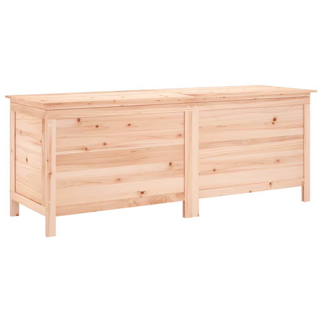 Coffre de jardin 150x50x56,5 cm en bois de pin massif, anthracite