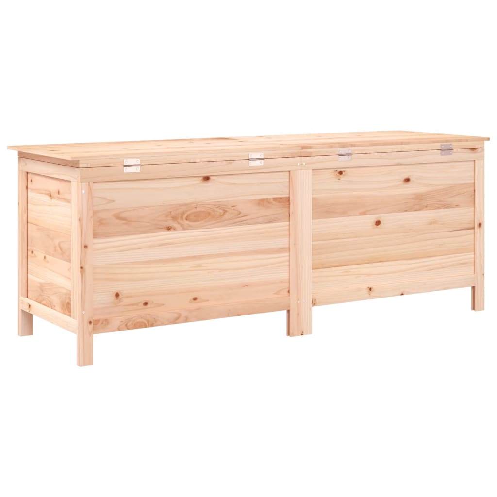 Coffre de jardin 150x50x56,5 cm en bois de pin massif, anthracite