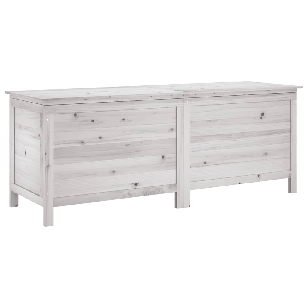 Coffre de jardin 150x50x56,5 cm en bois de pin massif, anthracite