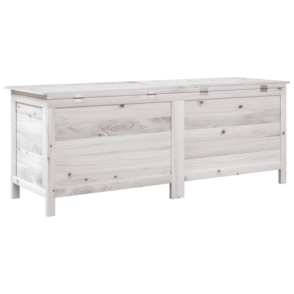 Coffre de jardin 150x50x56,5 cm en bois de pin massif, anthracite