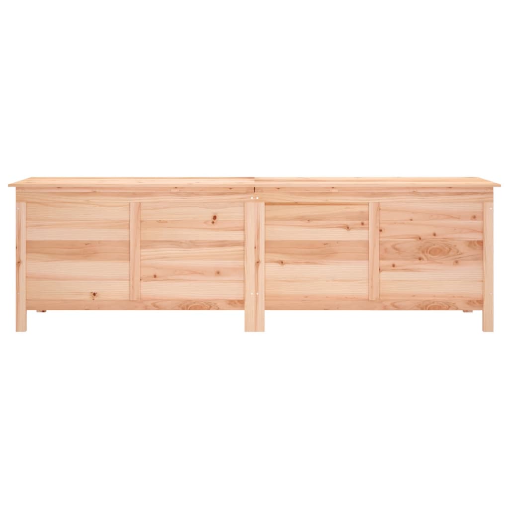 Coffre de jardin 150x50x56,5 cm en bois de pin massif, anthracite