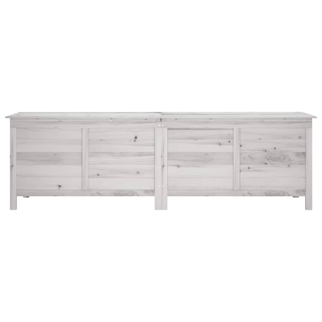 Coffre de jardin 150x50x56,5 cm en bois de pin massif, anthracite