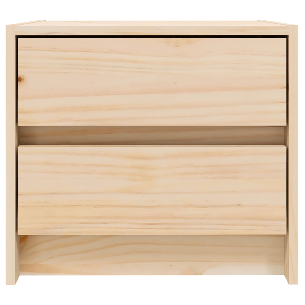 Tables de chevet 2 pcs 40x31x35,5 cm en bois de pin massif