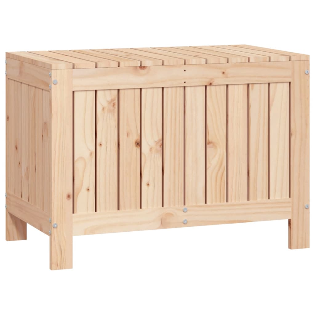 Coffre de jardin 76x42,5x54 cm en bois de pin massif