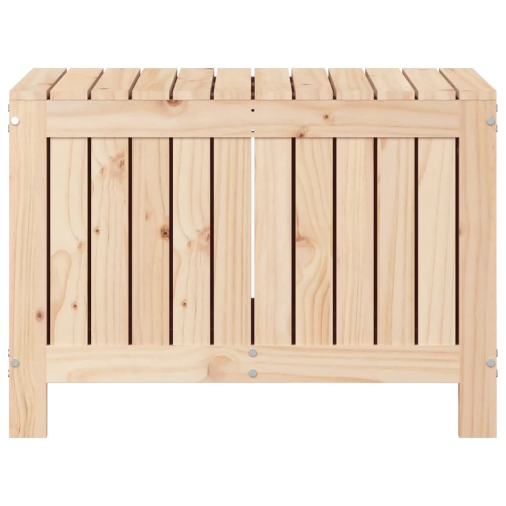 Coffre de jardin 76x42,5x54 cm en bois de pin massif