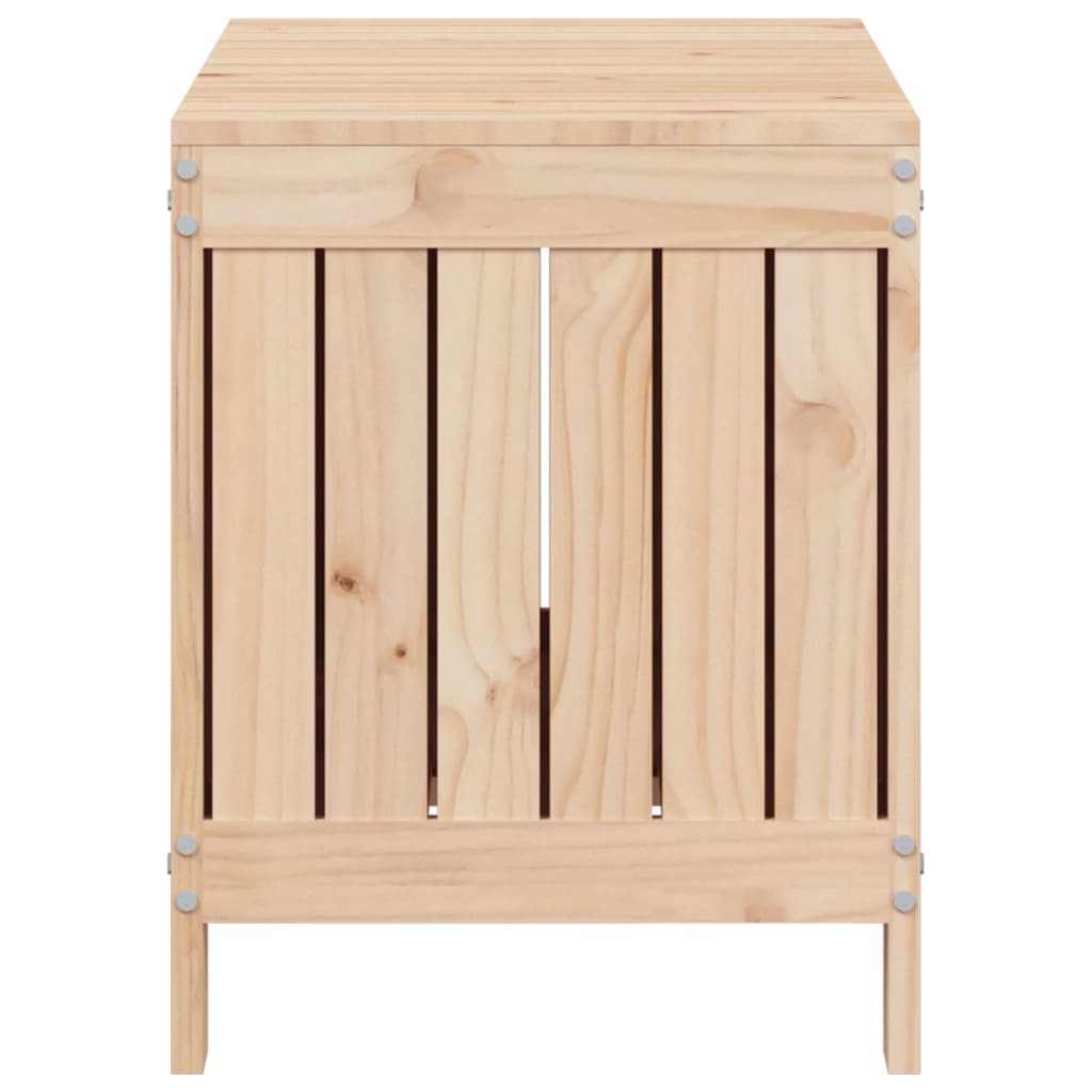 Coffre de jardin 76x42,5x54 cm en bois de pin massif