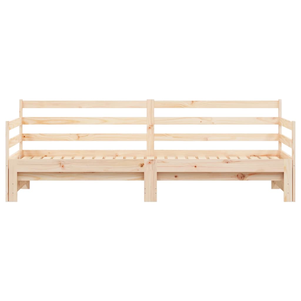 Canapé convertible avec lit gigogne 90x190 cm en pin massif