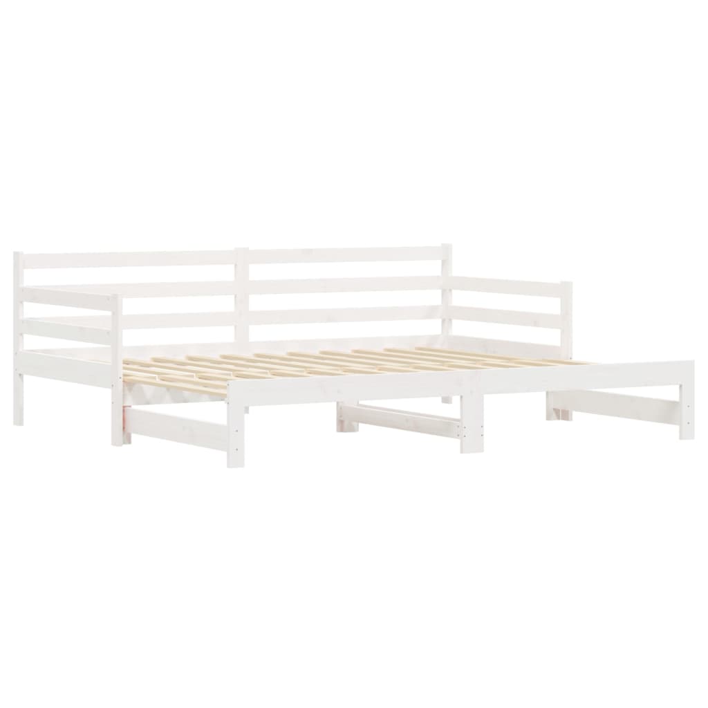 Canapé convertible avec lit gigogne 90x190 cm en pin massif