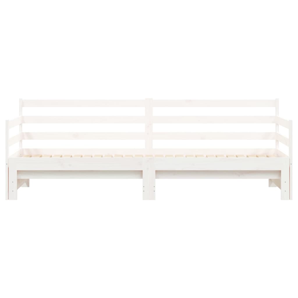 Canapé convertible avec lit gigogne 90x190 cm en pin massif