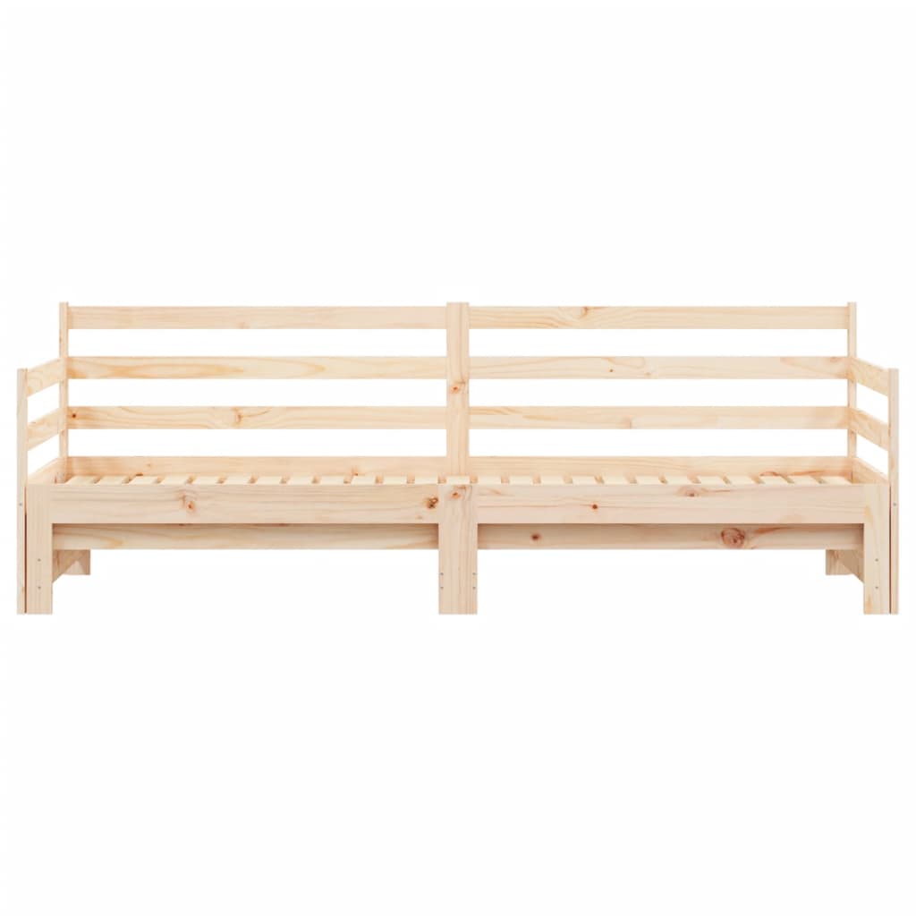 Canapé convertible avec lit gigogne 90x190 cm en pin massif