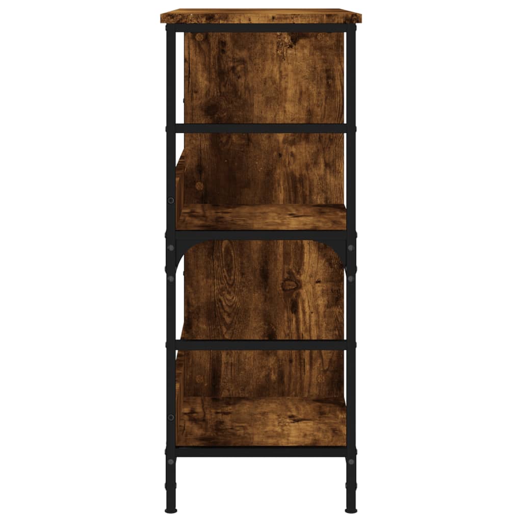 Boekenrek 78,5x33x82 cm bewerkt hout bruin eikenkleur