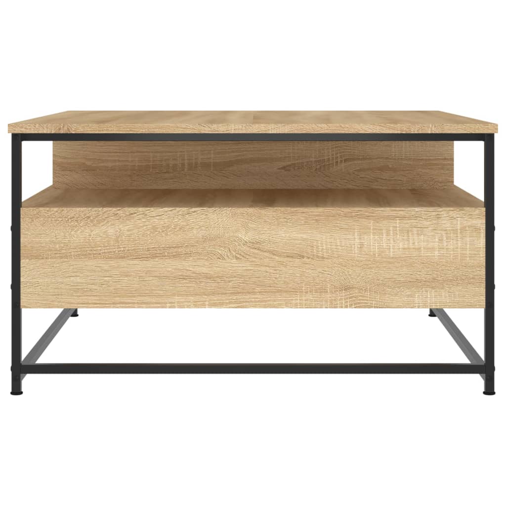 Salontafel 100x51x45 cm bewerkt hout bruin eikenkleur