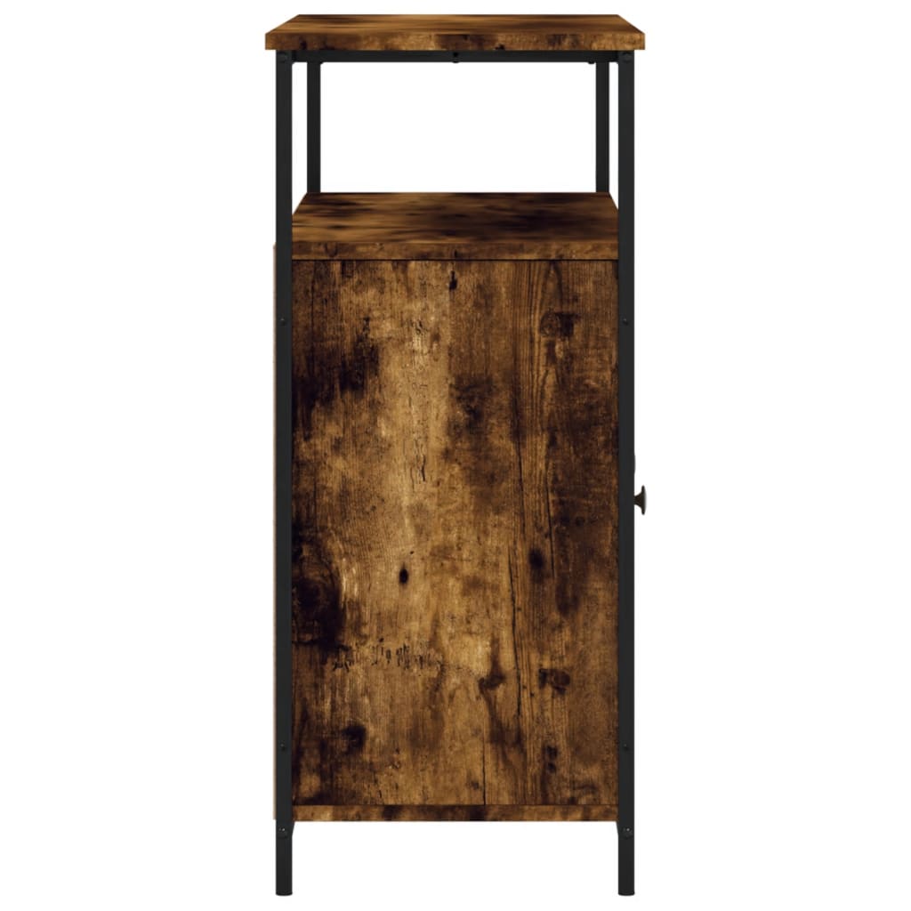 Buffet 100x35x80 cm en dérivé du bois couleur chêne