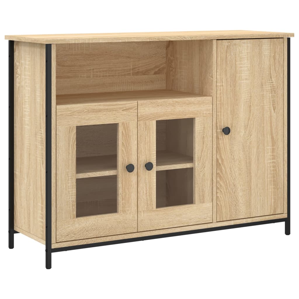 Buffet 100x35x75 cm en bois travaillé