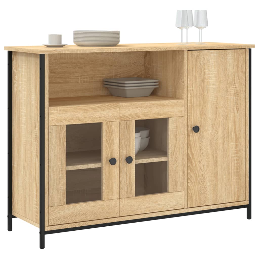 Buffet 100x35x75 cm en bois travaillé