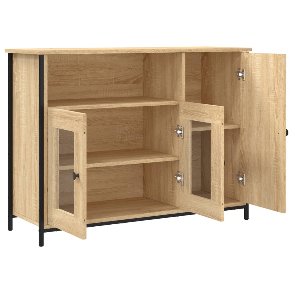 Buffet 100x35x75 cm en bois travaillé