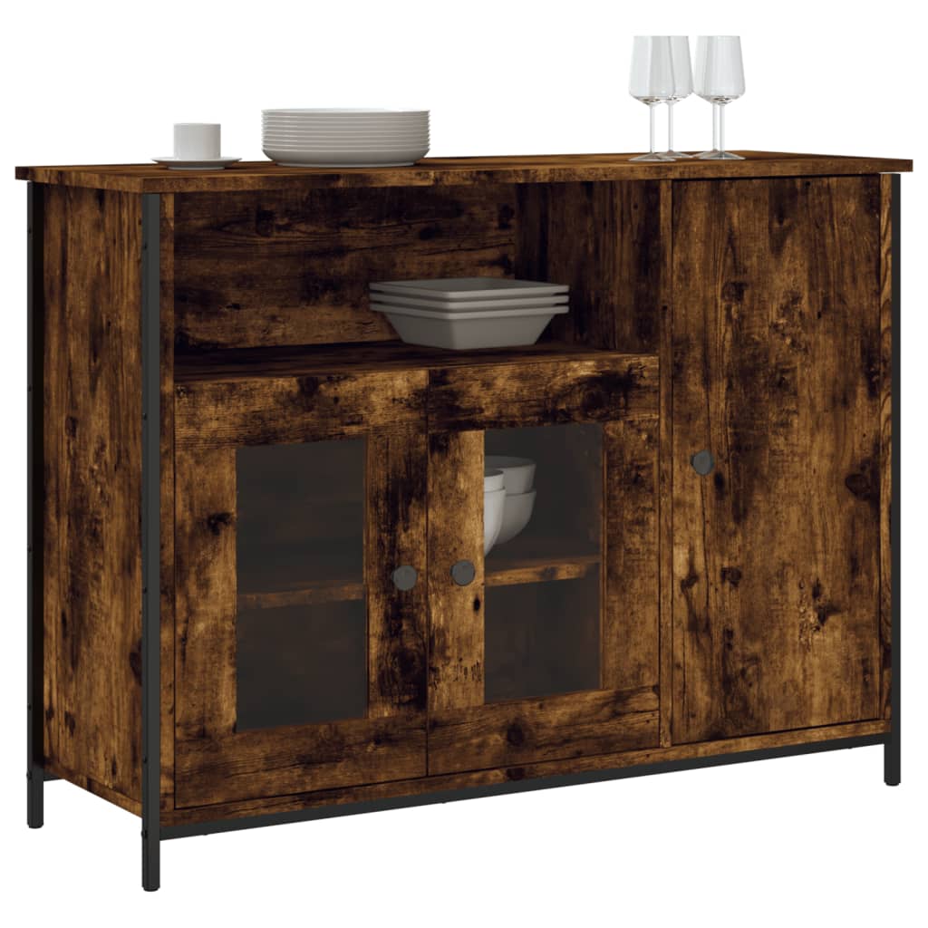 Buffet 100x35x75 cm en bois travaillé