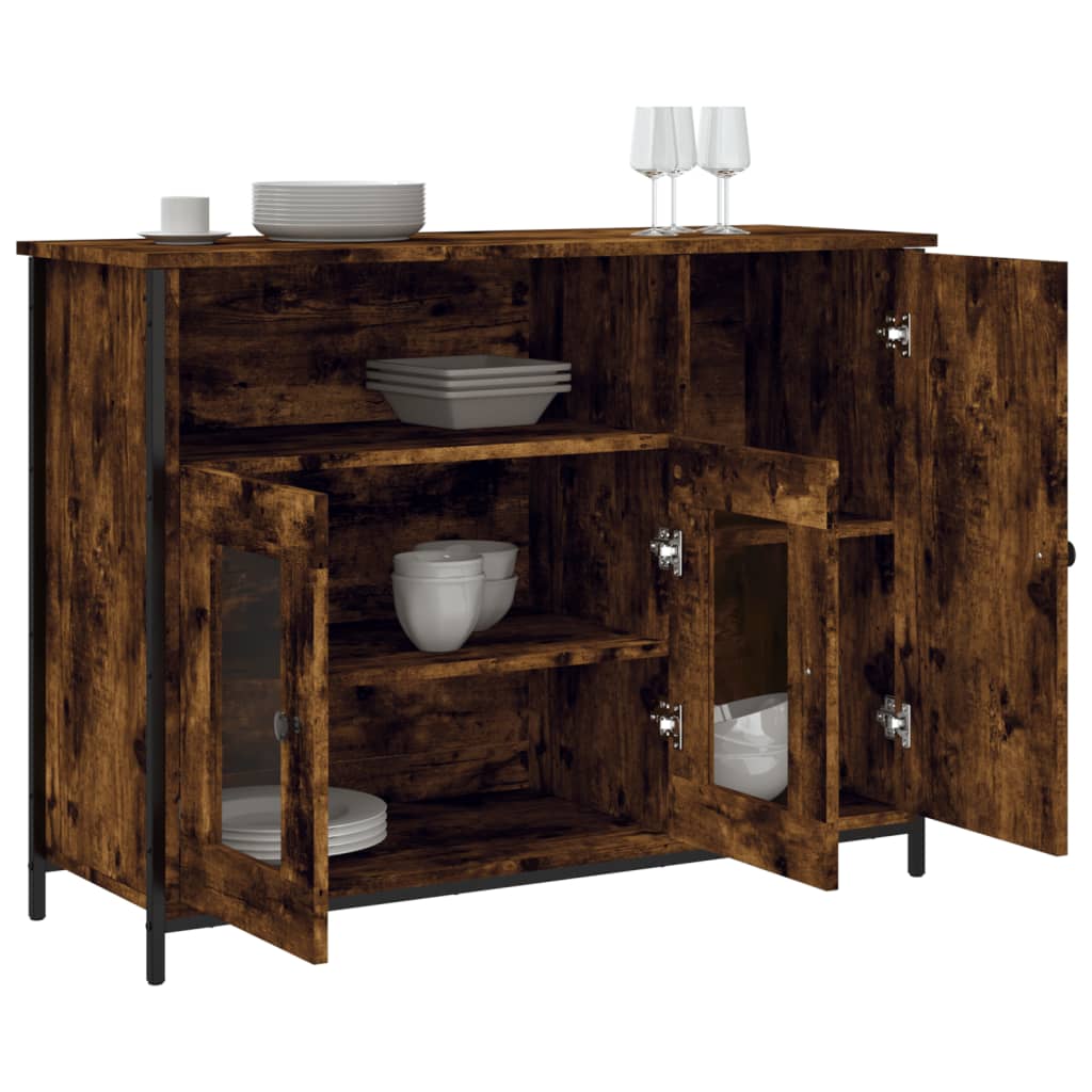 Buffet 100x35x75 cm en bois travaillé