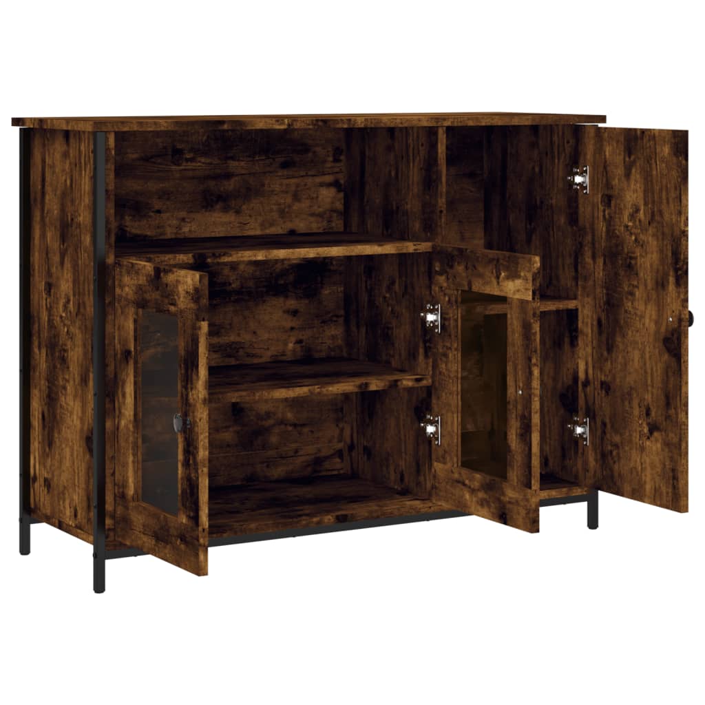 Buffet 100x35x75 cm en bois travaillé