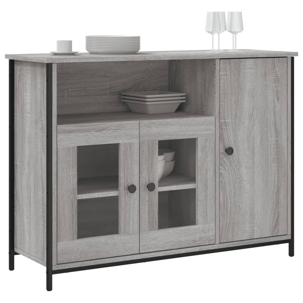 Buffet 100x35x75 cm en bois travaillé