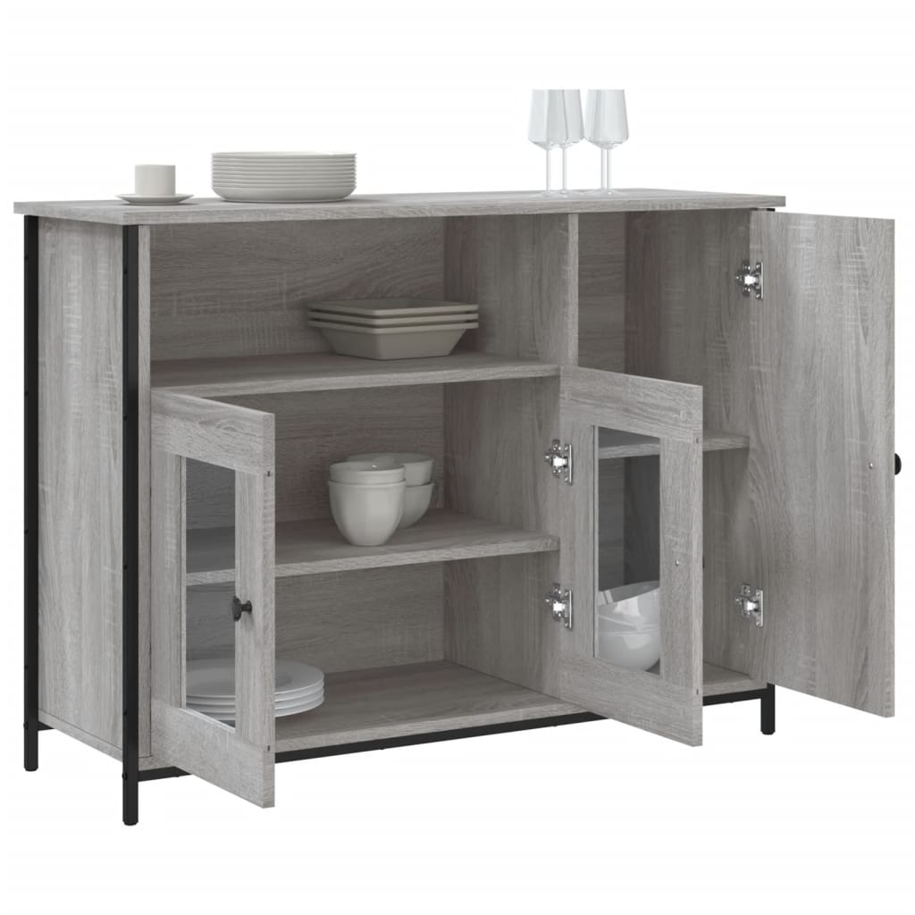 Buffet 100x35x75 cm en bois travaillé