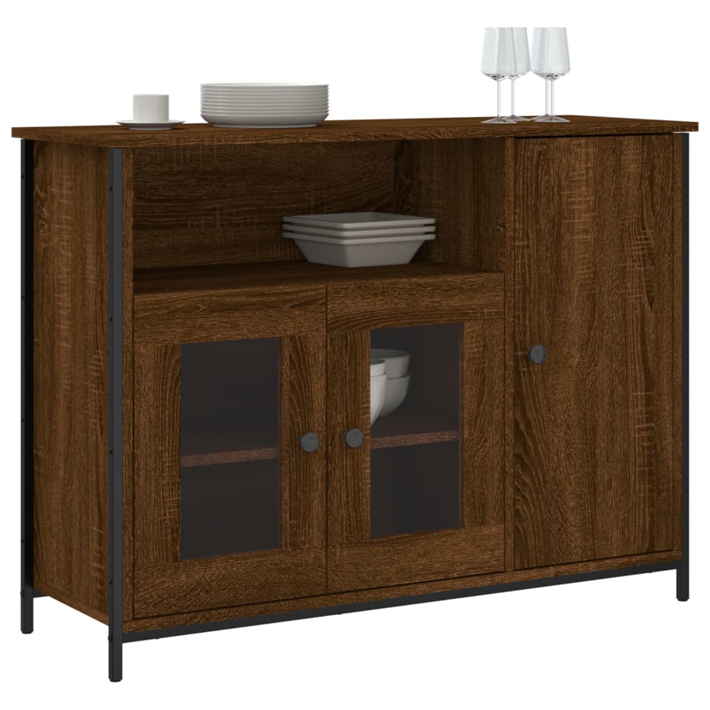 Buffet 100x35x75 cm en bois travaillé