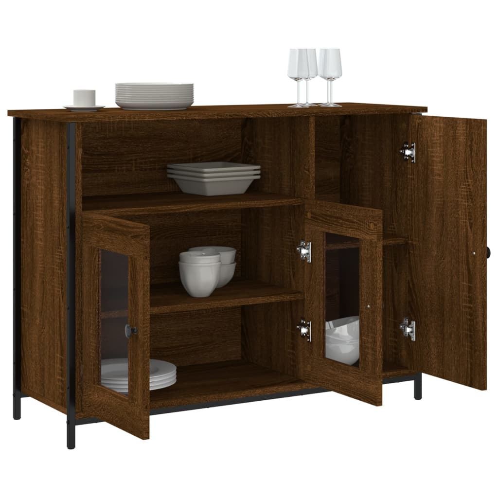 Buffet 100x35x75 cm en bois travaillé