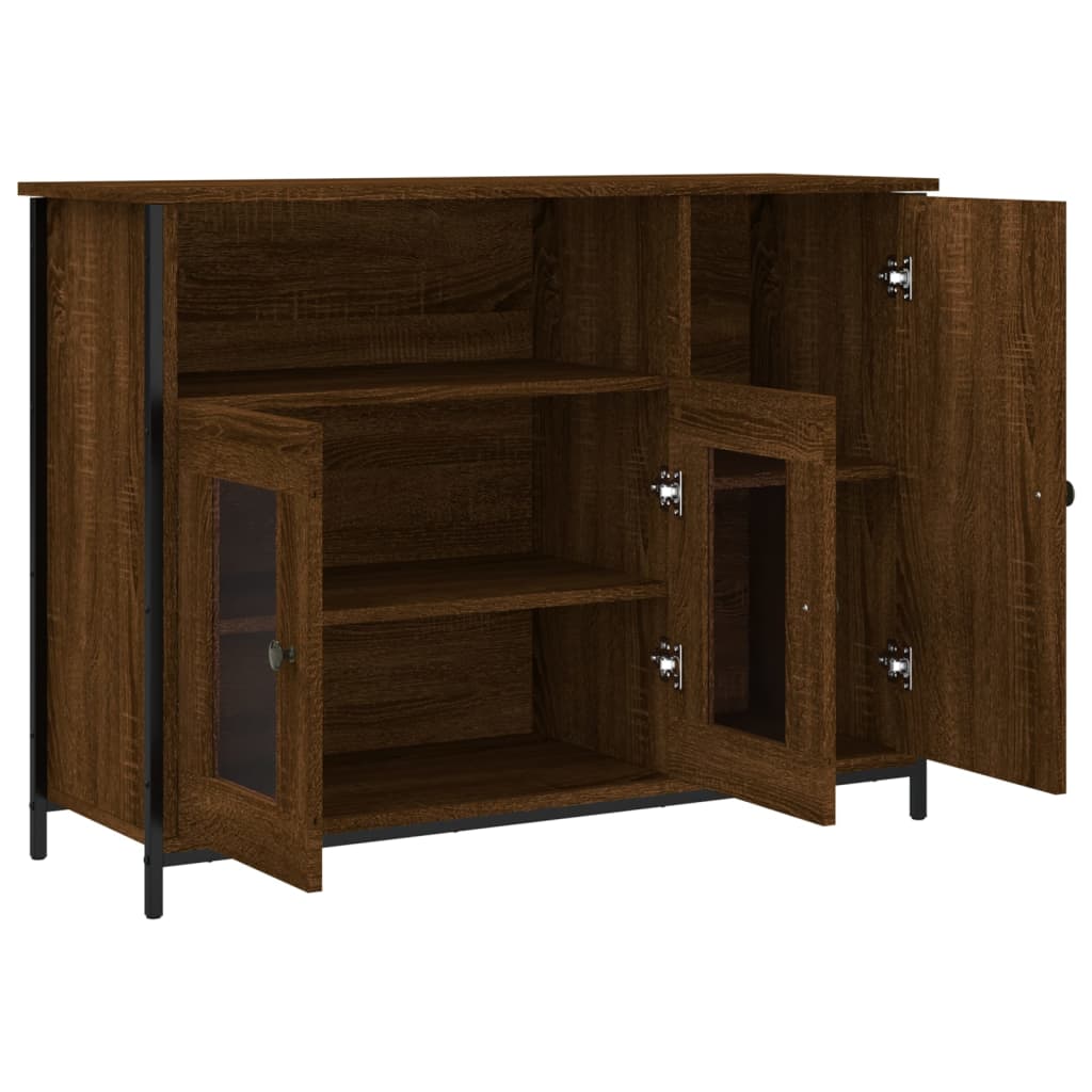 Buffet 100x35x75 cm en bois travaillé