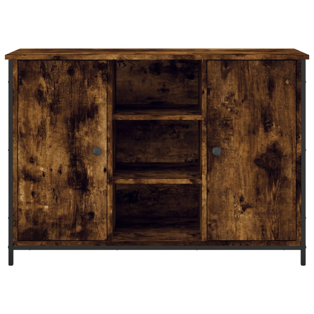 Buffet 100x35x70 cm bois fini couleur chêne marron