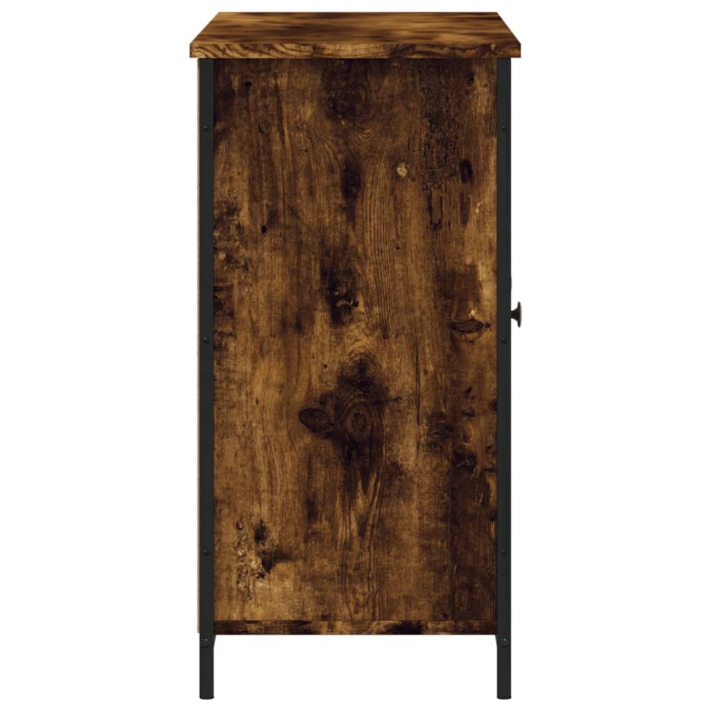 Buffet 100x35x70 cm bois fini couleur chêne marron