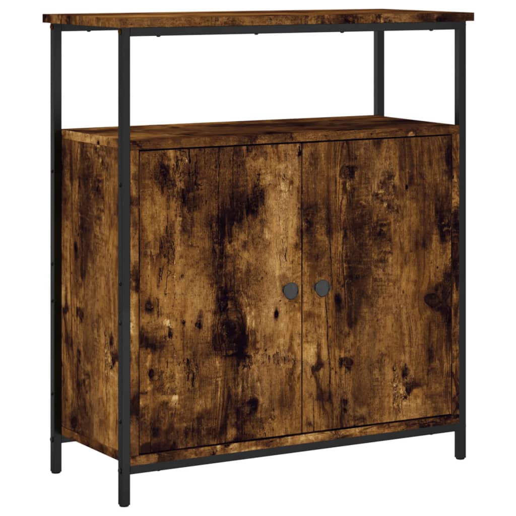 Buffet 70x30x80 cm bois fini couleur chêne marron