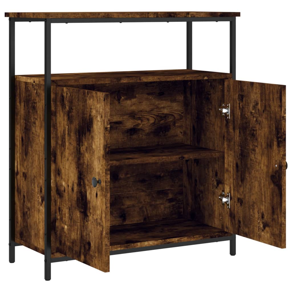 Buffet 70x30x80 cm bois fini couleur chêne marron