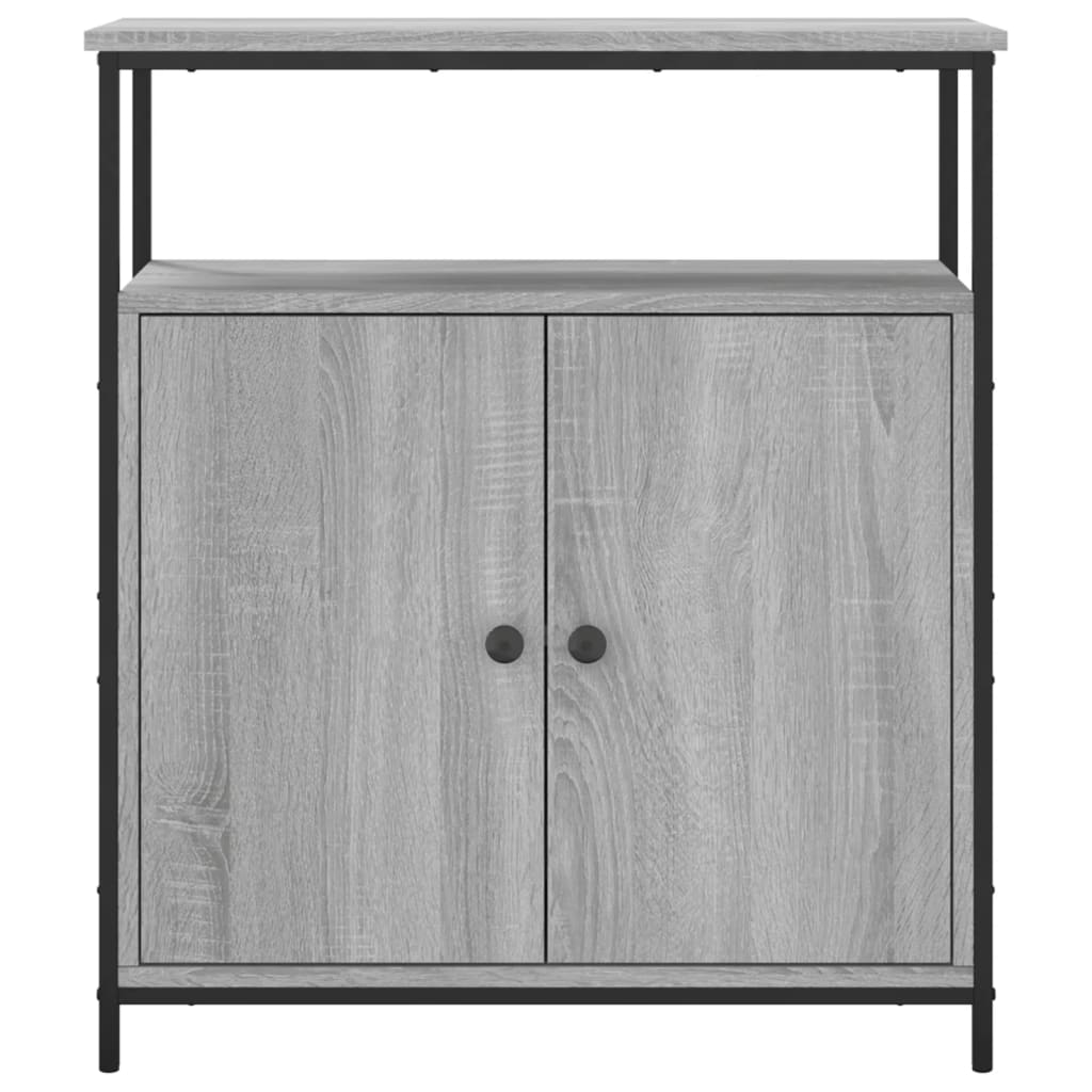 Dressoir 70x30x80 cm bewerkt hout eikenkleurig