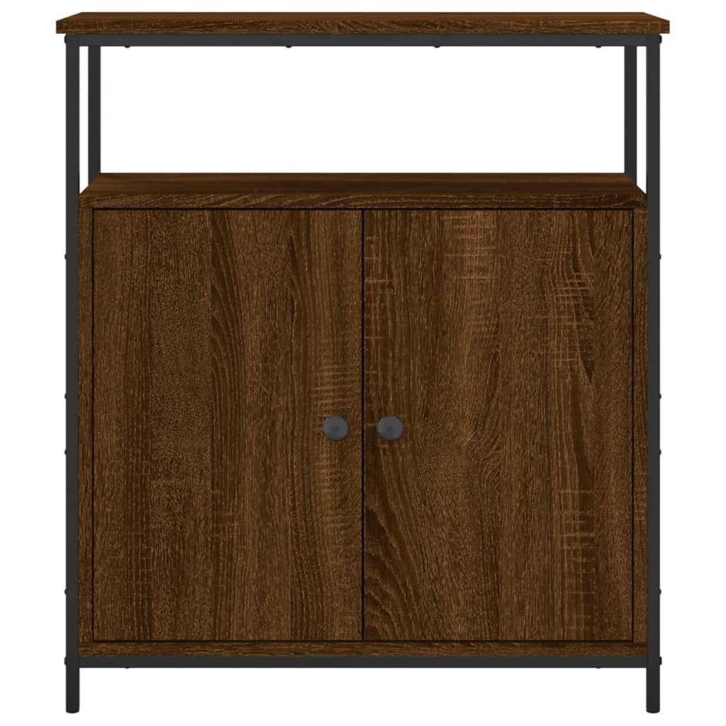 Buffet 70x30x80 cm bois fini couleur chêne marron