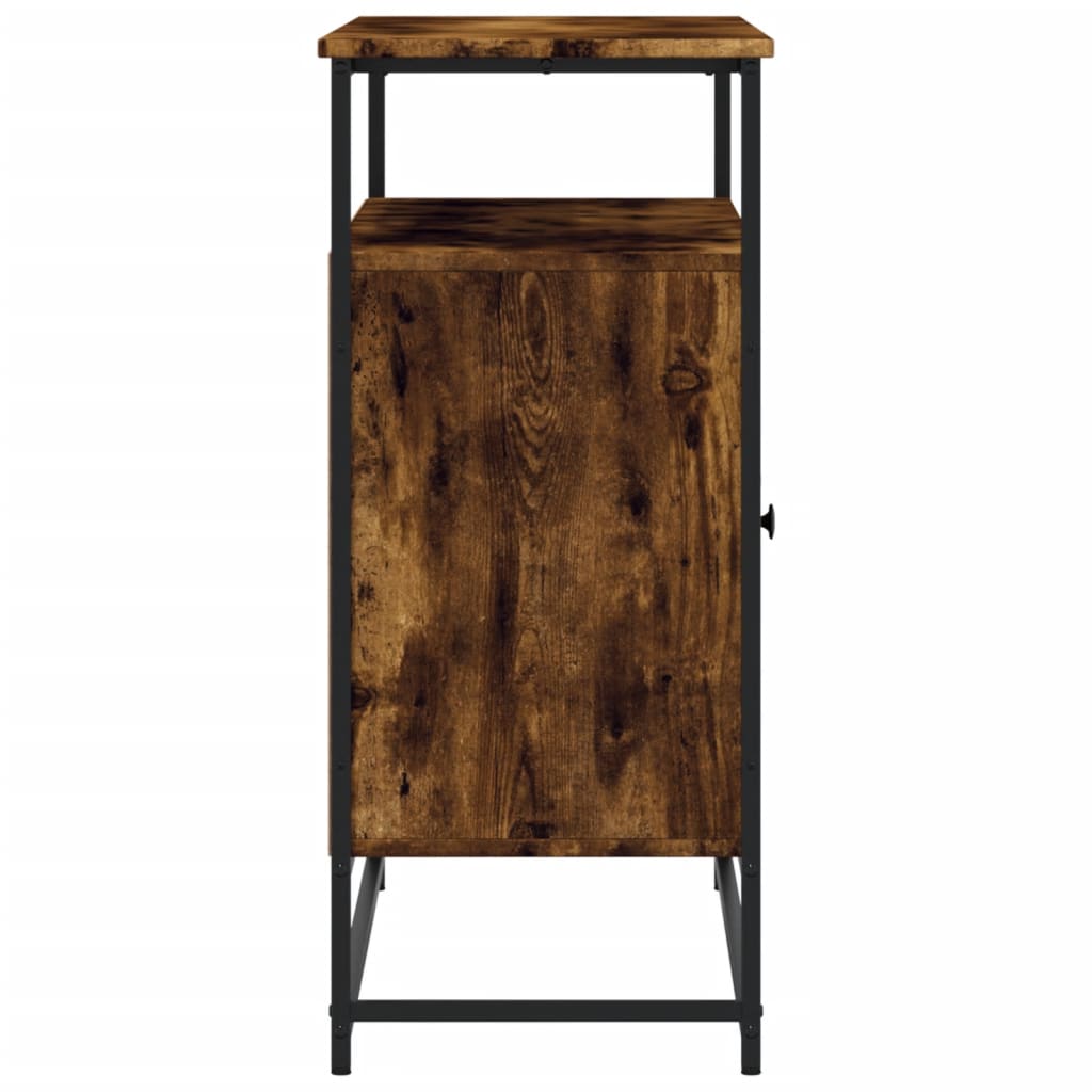 Buffet 100x35x80 cm en dérivé du bois couleur chêne