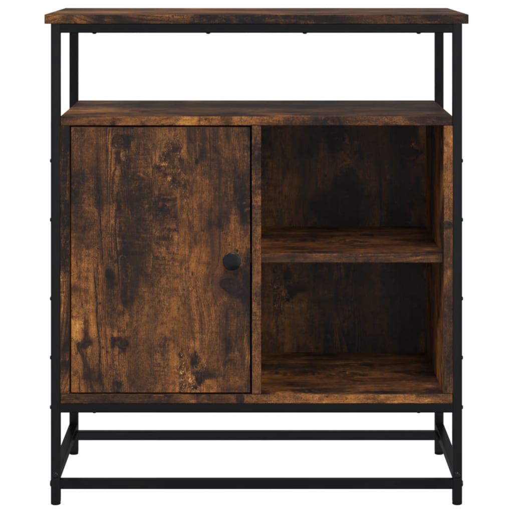 Buffet 69x35x80 cm bois fini couleur chêne marron