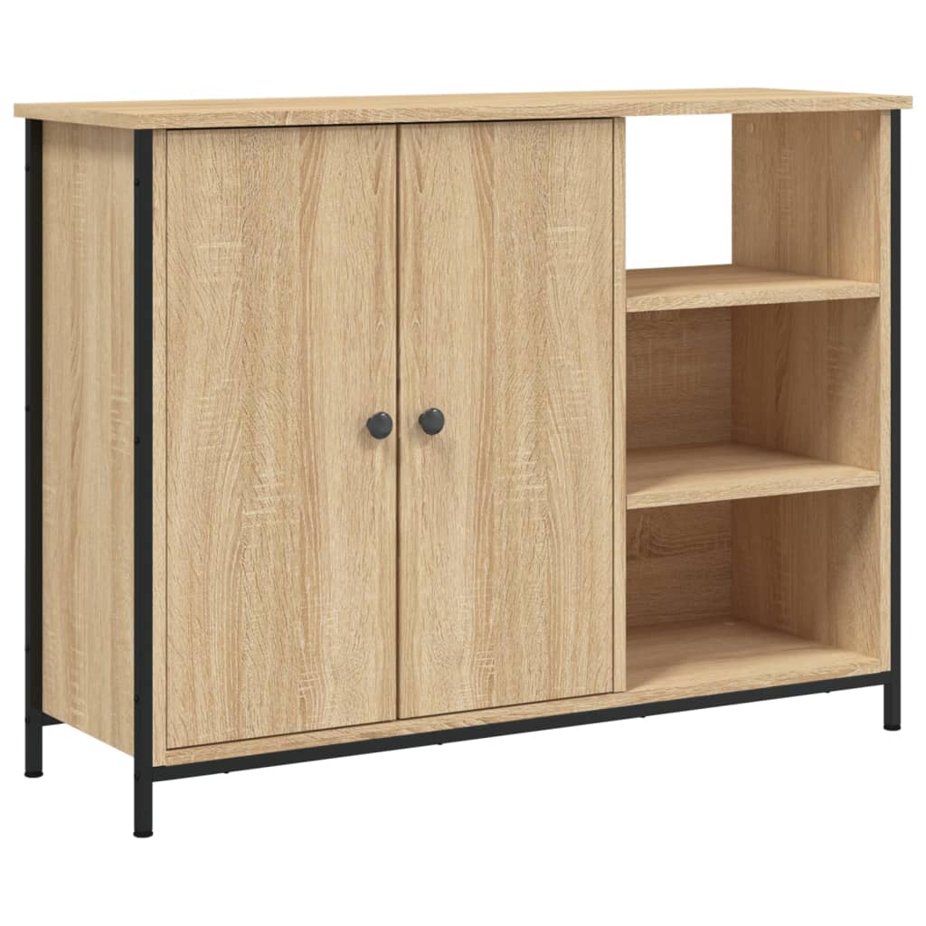 Dressoir 100x33x75 cm bewerkt hout