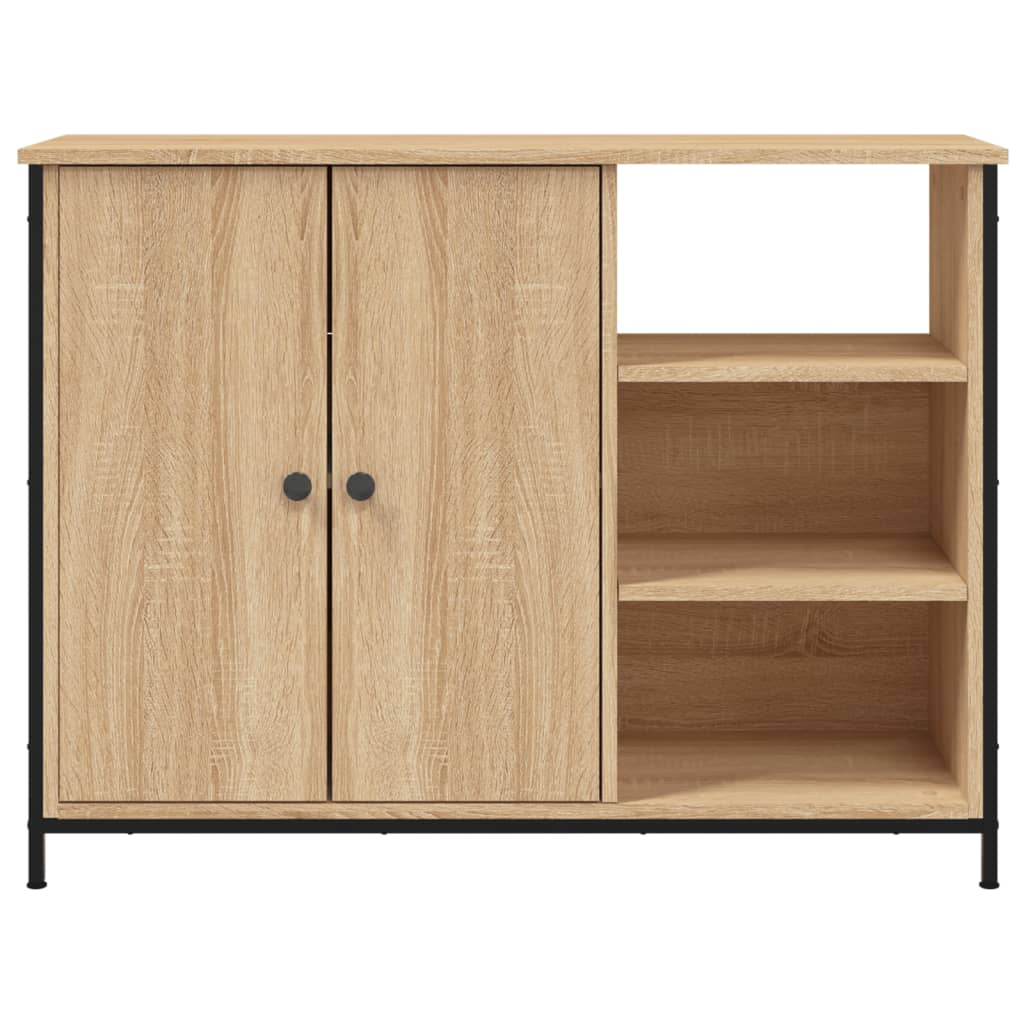 Dressoir 100x33x75 cm bewerkt hout