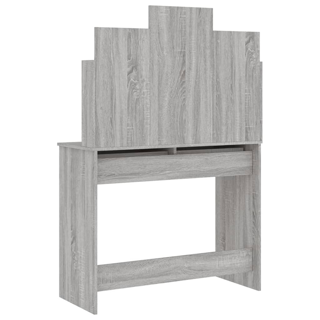 Kaptafel met spiegel 96x39x142 cm eikenkleurig