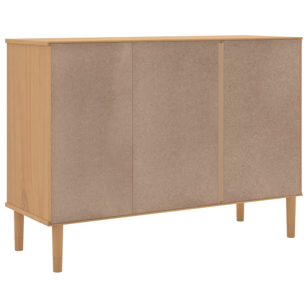 Buffet SENJA 112x40x80 cm rotin bois de pin massif