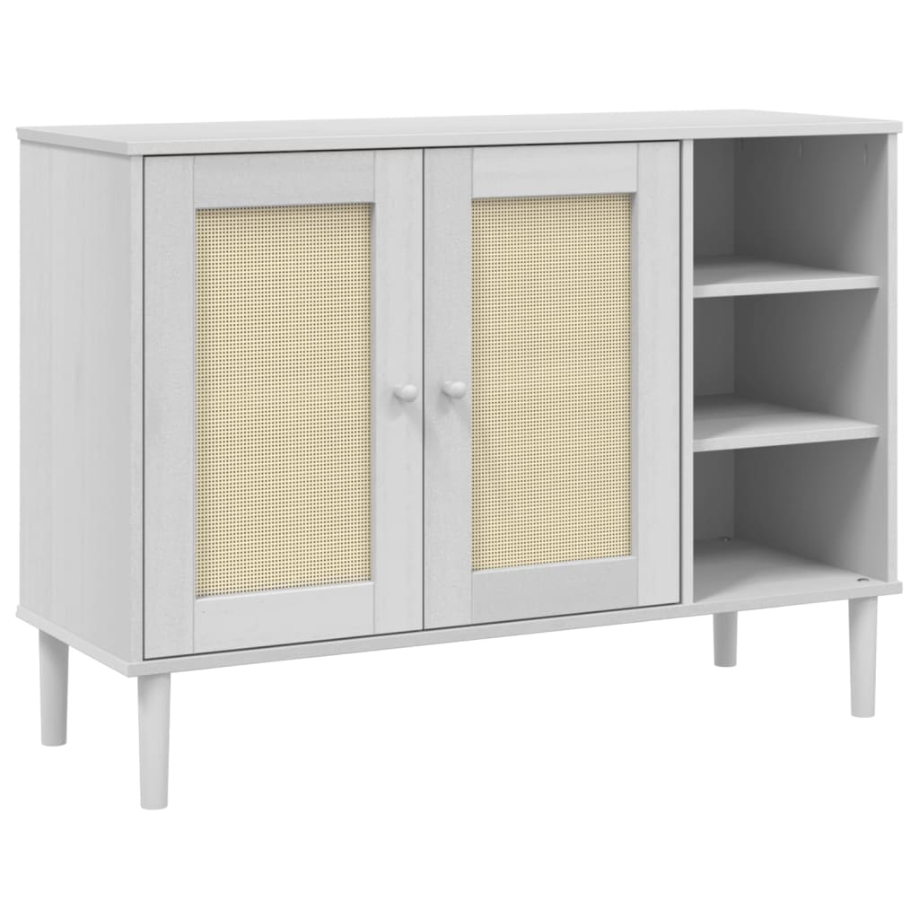 Buffet SENJA 112x40x80 cm rotin bois de pin massif